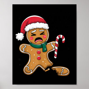 Póster Gracioso Oh Snap Gingerbread Navidades Snacks