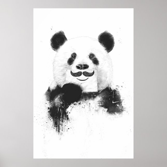 Póster Gracioso panda (Frente)