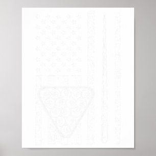 Póster Gracioso Pool Art Para Hombres Mujeres Billiard Lo