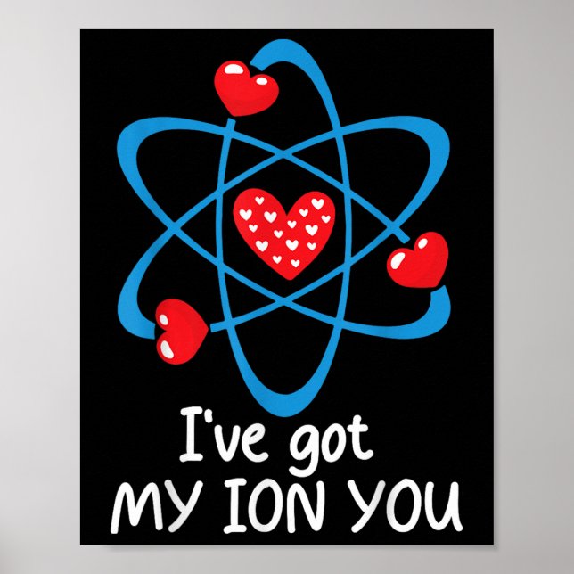 Póster Gracioso Profesor De Ciencia Día de San Valentín,  (Frente)
