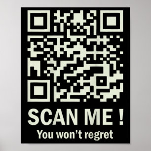 Póster Gracioso Qr Scan Me Trump 45_47 Tee Trump Dancing 