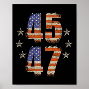 Póster Gracioso Qr Trump 45 47 Trump Bolsillo de código d
