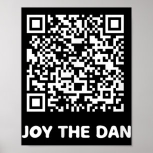 Póster Gracioso Qr Trump Bailando código interactivo