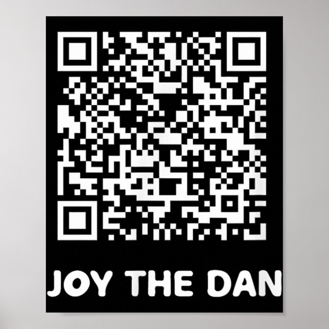 Póster Gracioso Qr Trump Bailando código interactivo (Frente)