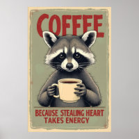 Gracioso Raccoon Coffee Art