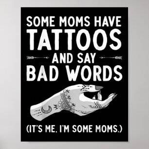 Póster Gracioso regalo de amante de tatuajes - Madre del 