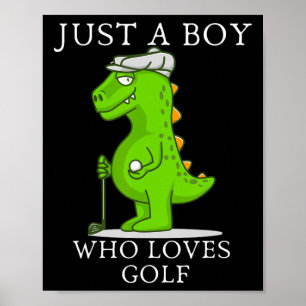 Póster Gracioso Regalo De Golf Para Niños Niños Juego De 