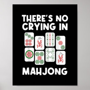 Póster Gracioso regalo de Mahjong para hombres mujeres qu