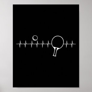 Póster Gracioso Regalo De Ping Pong Para Hombres Mujeres