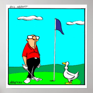 Póster Gracioso regalo de Poster de Humor de Golf