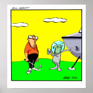 Póster Gracioso regalo de Poster de Humor de Golf