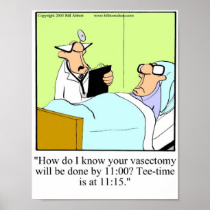 Póster Gracioso regalo de Poster de Humor de Golf