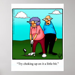 Póster Gracioso regalo de Poster de Humor de Golf