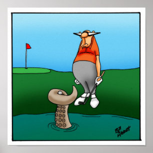 Póster Gracioso regalo de Poster de humor de Golfer