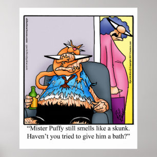 Póster Gracioso regalo de Poster de humor para gatos