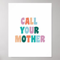 Gracioso regalo mordaz para hija de hijo llama a t