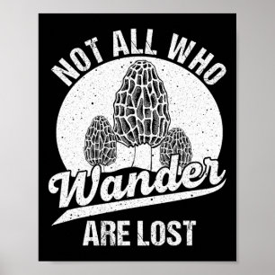 Póster Gracioso regalo Morel Mushroom Foraging Mushroom H