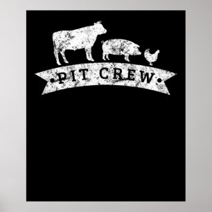 Póster Gracioso regalo para los amantes del pollo de cerd