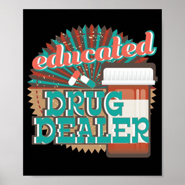 Póster Gracioso regalo tecnológico de farmacia (Frente)