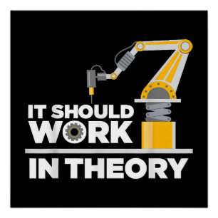 Póster Gracioso Robotics Art Para Hombres Robot Robotics 