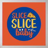Gracioso Slice Baby Pizza Lover Retro Cocina Deco