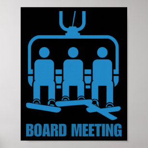 Póster Gracioso Snowboard Shirder Snowboarder Snowboard L