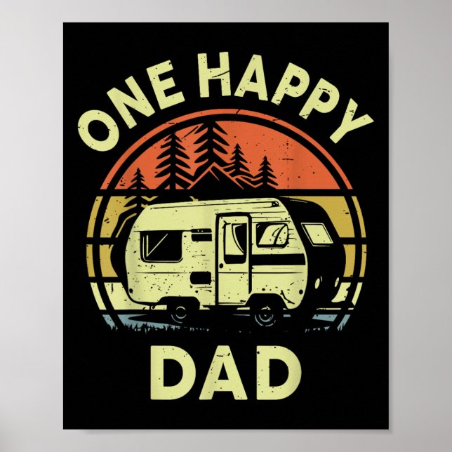 Póster Gracioso Un Feliz Regalos De Cumpleaños De Camper  (Frente)