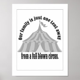 Póster Gracioso Una tienda lejos de Circus