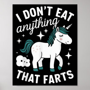 Póster Gracioso Vegan, no me como nada que le vaya mal a