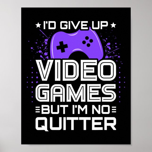 Póster Gracioso Video Gamer - Pc Console Gaming - Videoju (Frente)