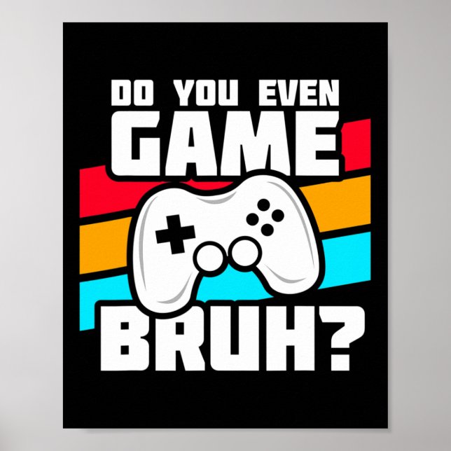 Póster Gracioso Video Gamer - Pc Console Gaming - Videoju (Frente)