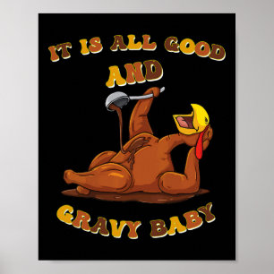 Póster Gracioso y divertidísimo Día de Acción de Gracias