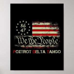 Póster Graciosos Foxtrots Delta Tangos Nosotros El Pueblo