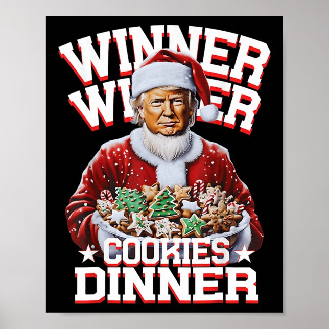 Póster Graciosos ganadores de Navidades de Santa Trump (Frente)