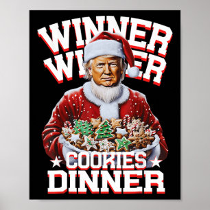 Póster Graciosos ganadores de Navidades de Santa Trump