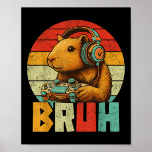 Póster Graciosos Regalos Para Los Amantes De Capybara Hom