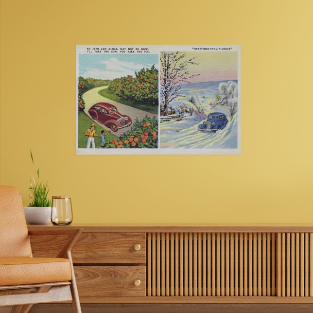 Póster Graciosos Saludos Del Poster De Florida (Salón 2)