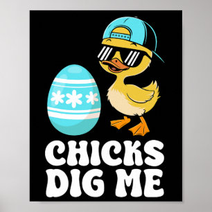 Póster Graciosos y felices chicles de Pascua que me cavan