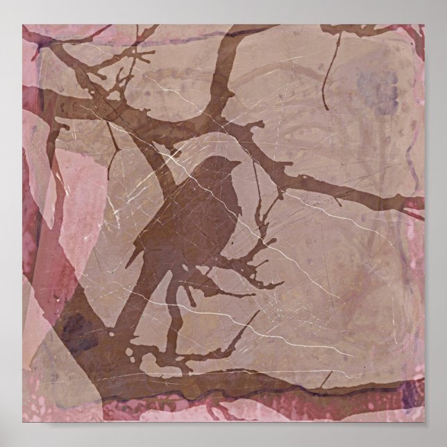 Póster Grackle Grunge 2 (Frente)