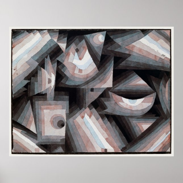 Póster Gradación de cristal de Klee (Frente)