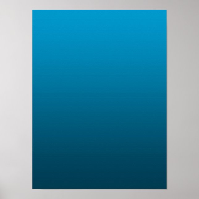 Póster Gradient Blue - deep to light | Mood Background | (Frente)