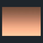 Póster Gradient Peach - light to deep | Seasonal Moods |<br><div class="desc">Inspired by contemporary color trends,  this warm peach-toned gradient creates a soft and sophisticated atmosphere. Elegant as a minimal design on its own or as a fully customizable background for invitations,  cards,  posters and more. A refined base for creative ideas,  personal messages or stylish layouts.</div>
