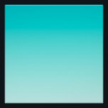 Póster gradiente acuático verde azulado<br><div class="desc">Fondo de degradado azul claro y verde azulado.</div>