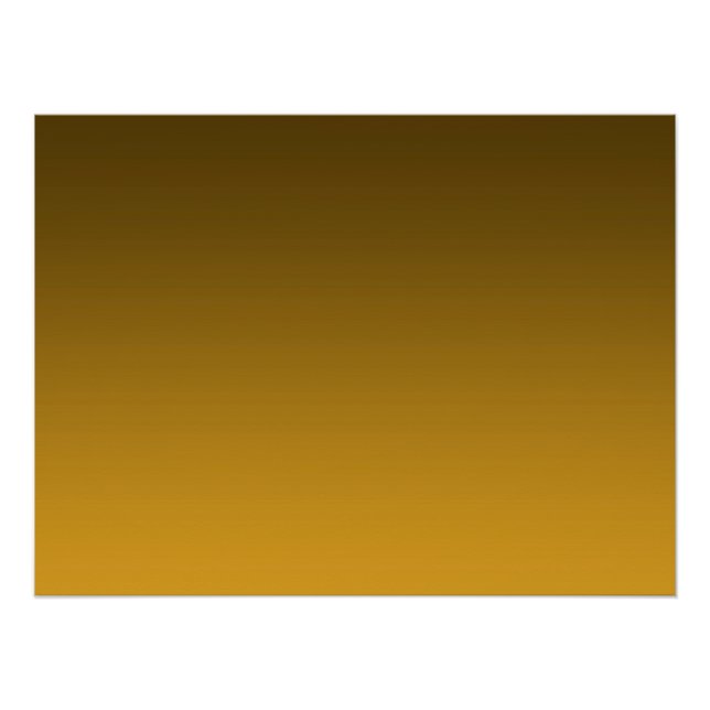 Póster Gradiente Amarillo - claro a profundo | Fondo de Á (Anverso)
