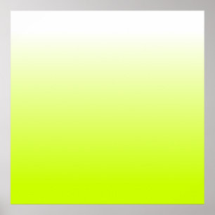 Póster Gradiente amarillo fluorescente
