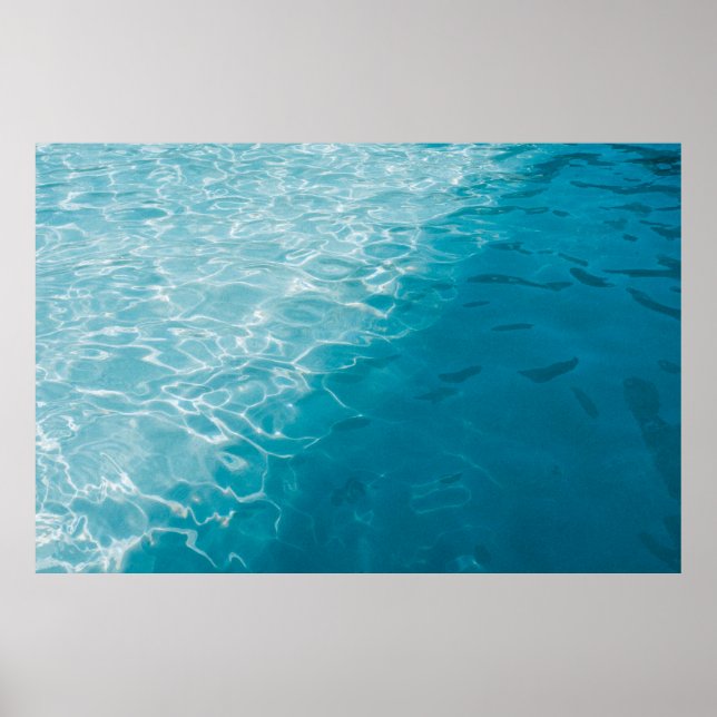 Póster Gradiente azul (Frente)