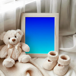 Póster Gradiente azul a acua