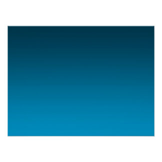 Póster Gradiente Azul - claro a profundo | Fondo de Ánimo