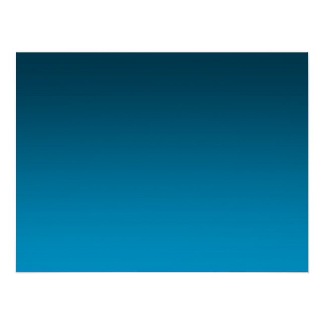 Póster Gradiente Azul - claro a profundo | Fondo de Ánimo (Anverso)