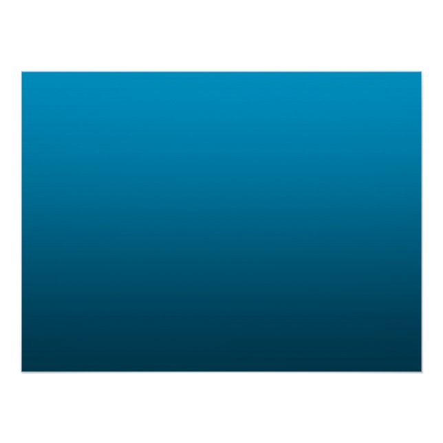 Póster Gradiente Azul - de profundo a claro | Fondo de Án (Anverso)